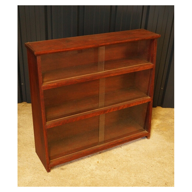 Bookcase in mahogany and glass - 1950s