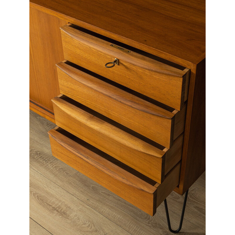 Vintage walnut sideboard with two doors, Germany 1950s