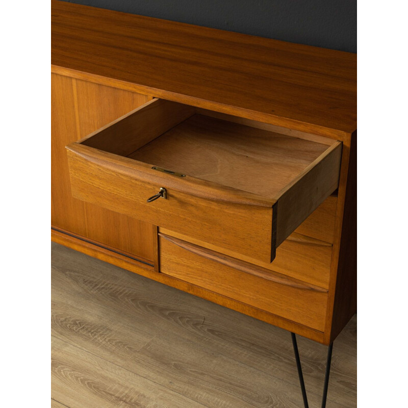 Vintage walnut sideboard with two doors, Germany 1950s