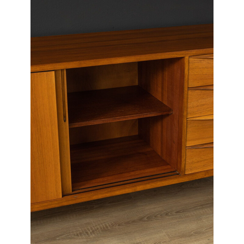 Vintage walnut sideboard with two doors, Germany 1950s