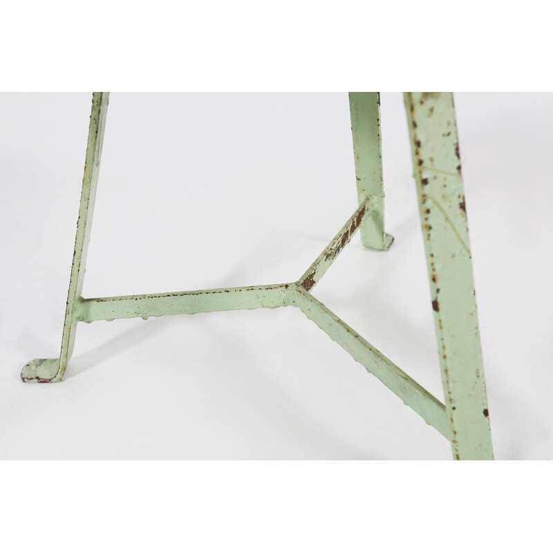 Vintage green stool, 1930