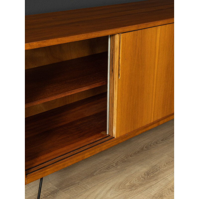 Vintage walnut sideboard with two doors, Germany 1950s