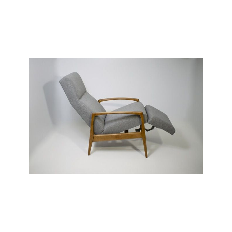 Vintage lounge chair in upholstery, 1950-1960