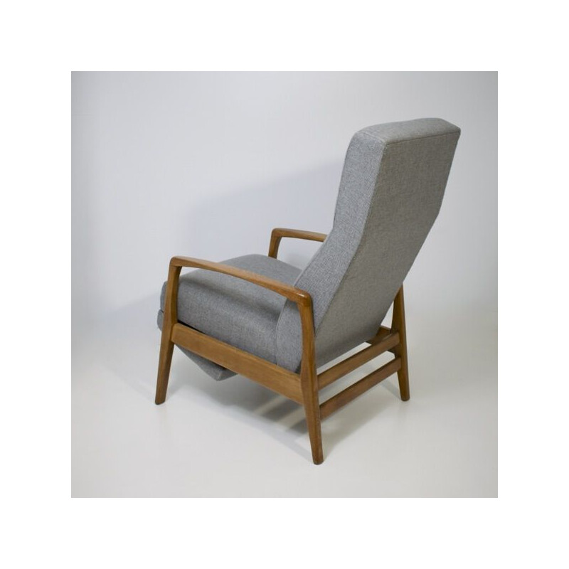 Vintage lounge chair in upholstery, 1950-1960