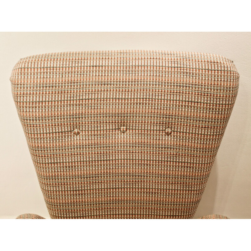 Pair of Italian armchairs in fabric, Paolo BUFFA - 1950s