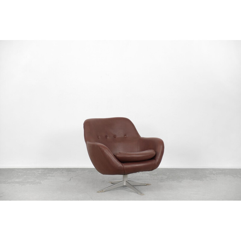 Scandinavian mid-century swivel armchair, Sweden 1970s