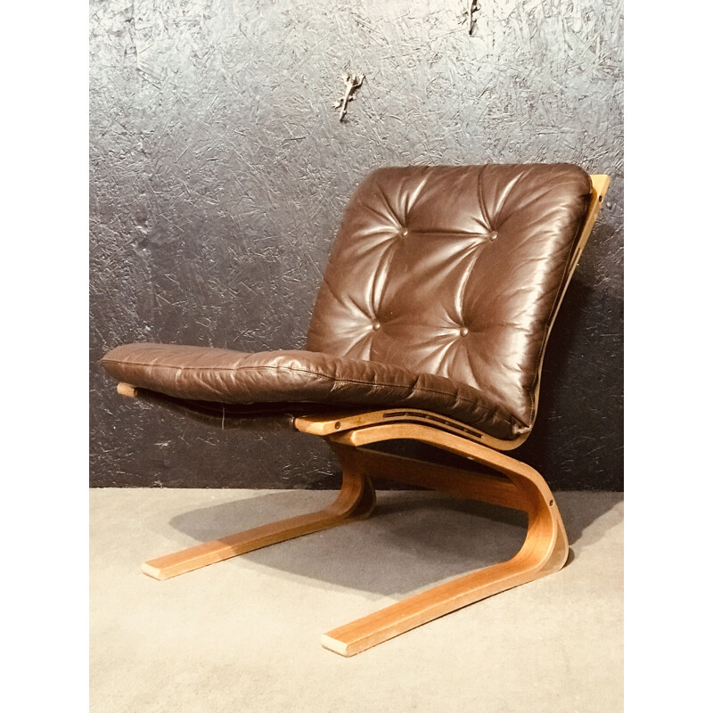 Kengu Teak Napping Chair by Rykken and Co, Noruega 1960