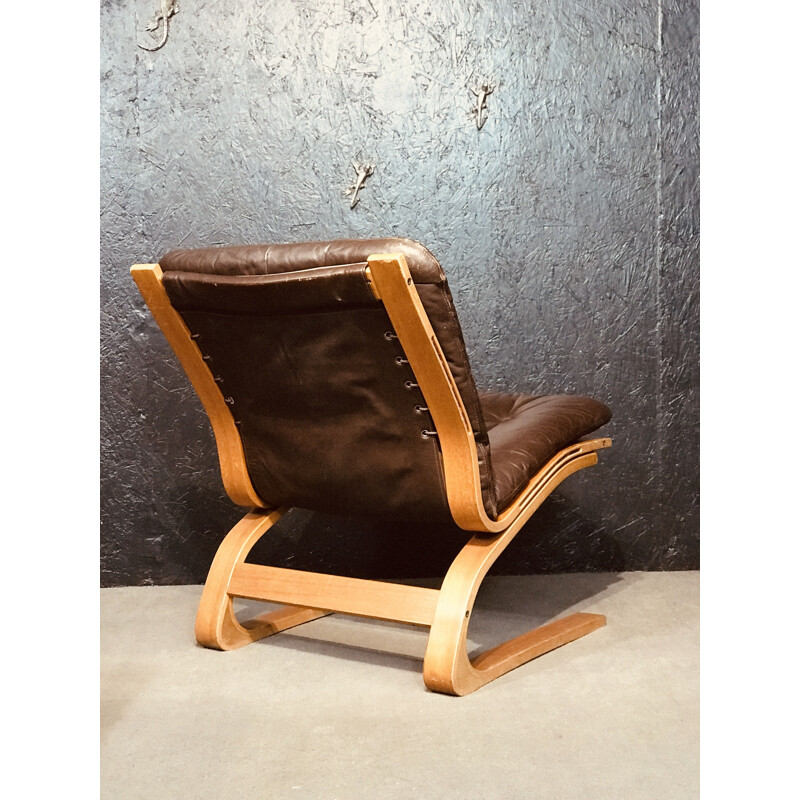 Kengu Teak Napping Chair by Rykken and Co, Noruega 1960