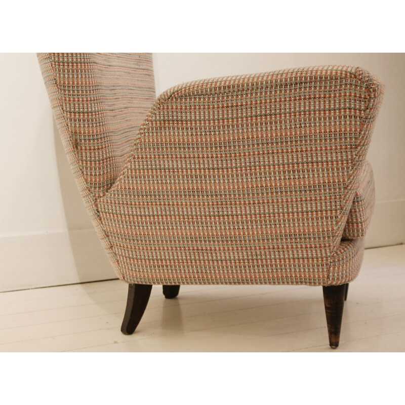 Pair of Italian armchairs in fabric, Paolo BUFFA - 1950s