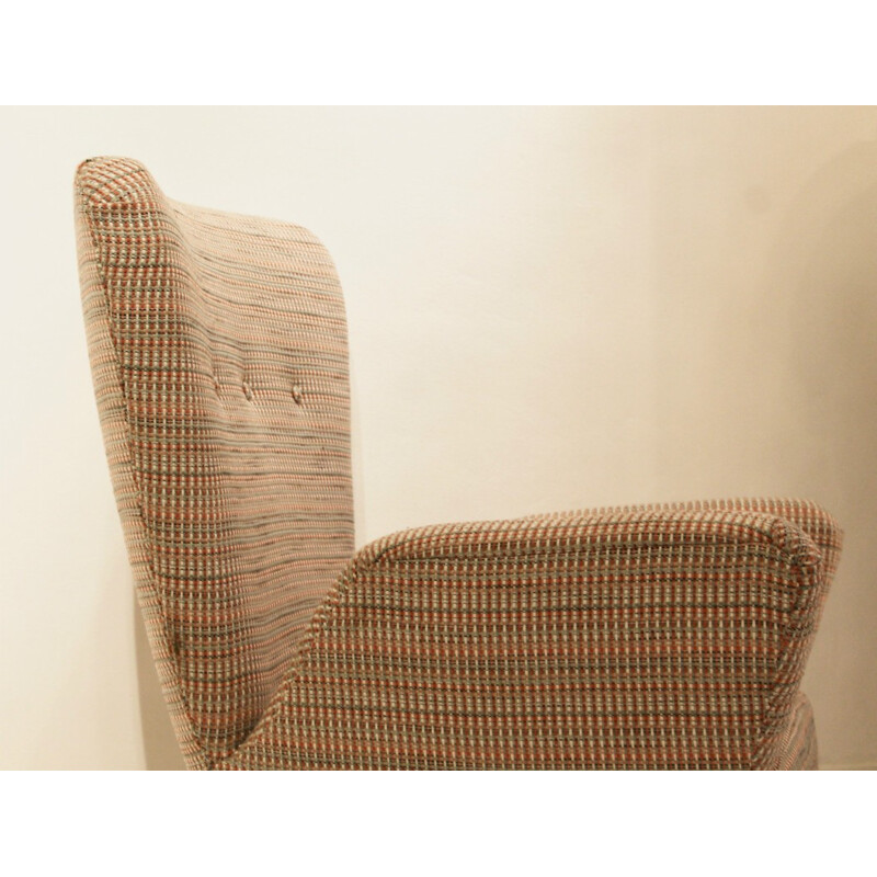 Pair of Italian armchairs in fabric, Paolo BUFFA - 1950s