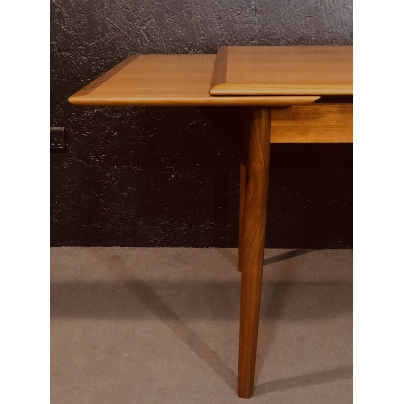 Mesa de extensão de teca Vintage, Dinamarca 1960