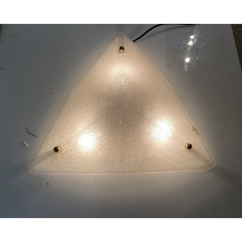 Lámpara de techo italiana vintage de cristal de Murano de La Murrina