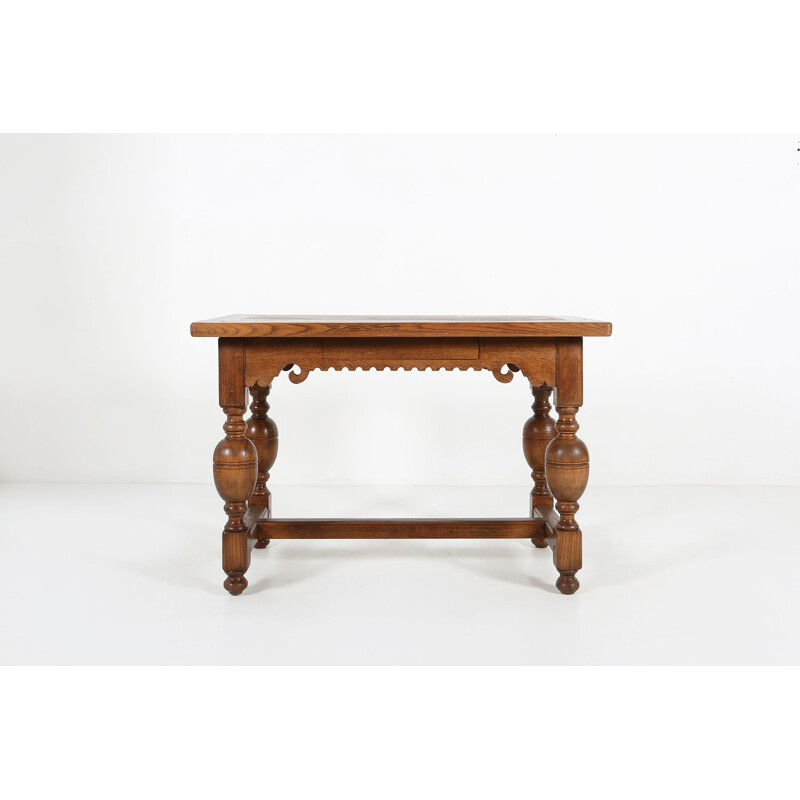 Vintage Louis Philippe oakwood writing desk