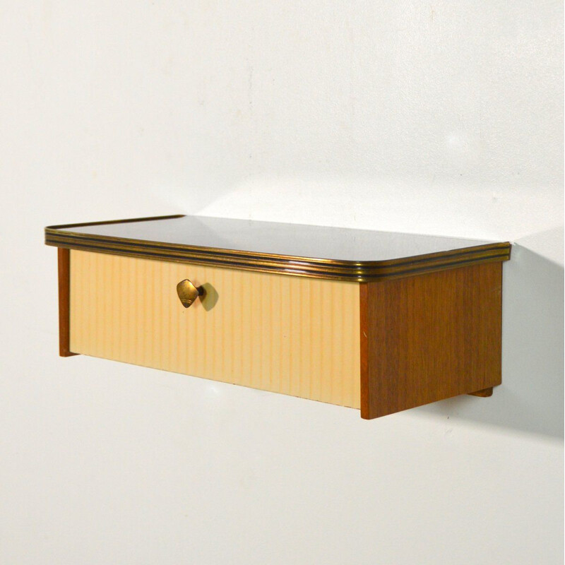 Console suspendue vintage, 1950