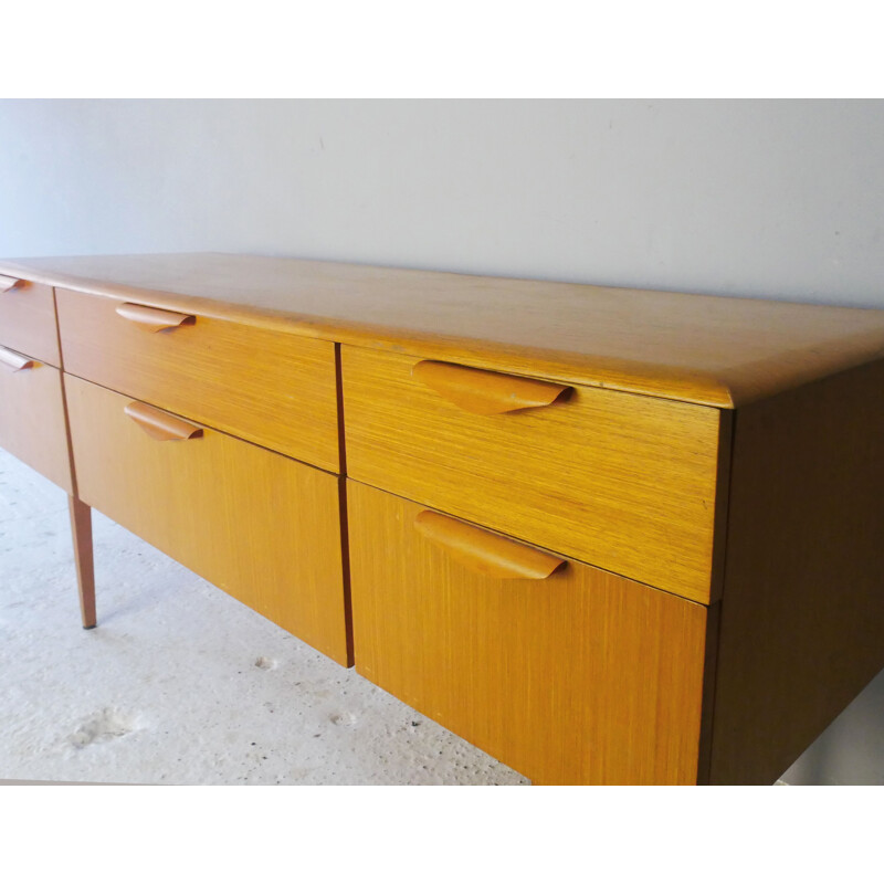 Enfilade vintage en bois blond, 1960