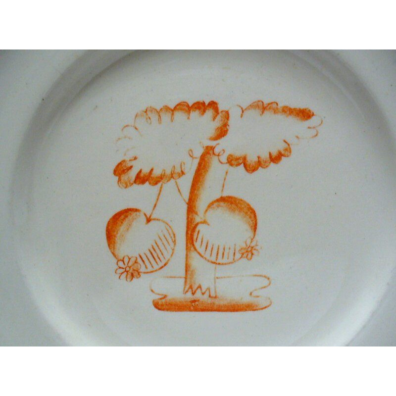 Set of 3 vintage plates by Gio Ponti for Richard Ginori, 1933