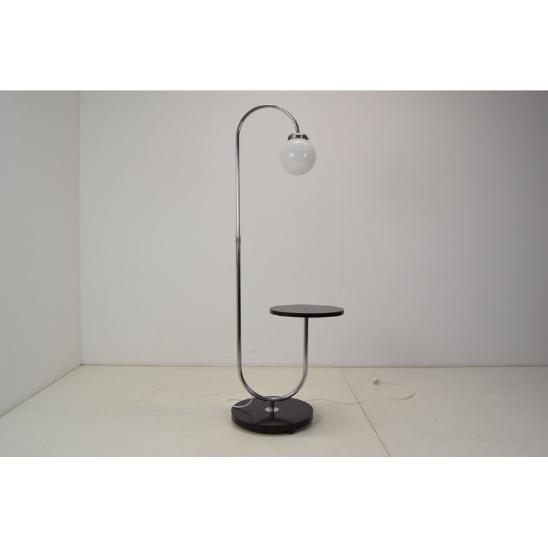 Vintage Art Deco floor lamp by Jindrich Halabala, Czechoslovakia 1930