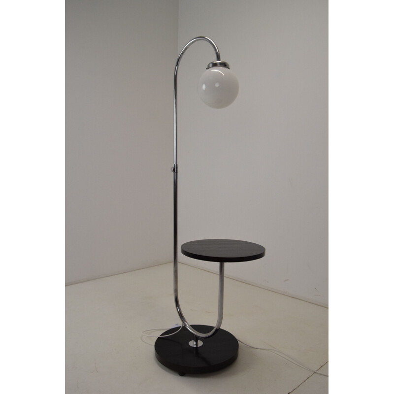 Vintage Art Deco floor lamp by Jindrich Halabala, Czechoslovakia 1930