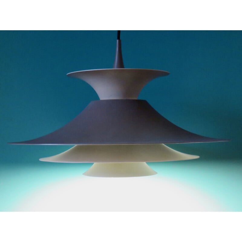 Suspension tricolore vintage "Radius" par Fog & Morup, Danemark 1975