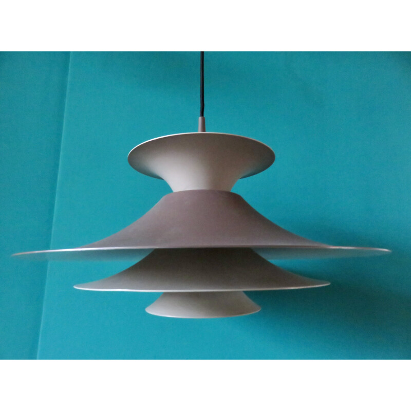 Vintage tricolor pendant lamp "Radius" by Fog & Morup, Denmark 1975