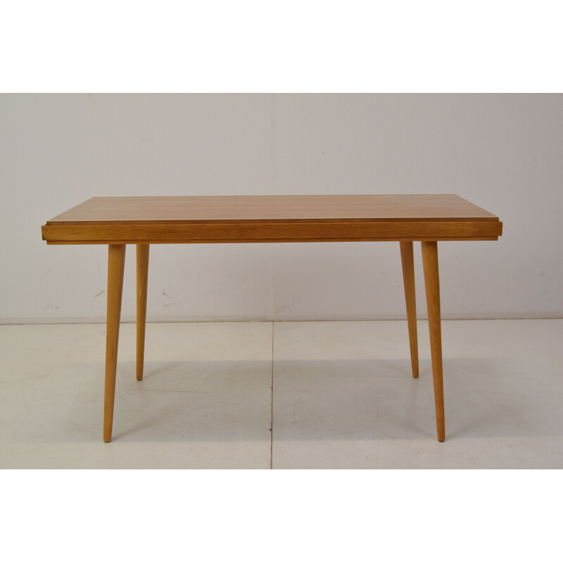 Vintage wooden coffee table by Interier Praha, Czechoslovakia 1960