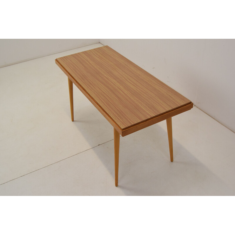 Vintage Couchtisch aus Holz von Interier Praha, Tschechoslowakei 1960