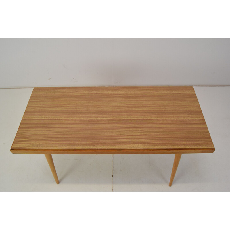 Vintage wooden coffee table by Interier Praha, Czechoslovakia 1960