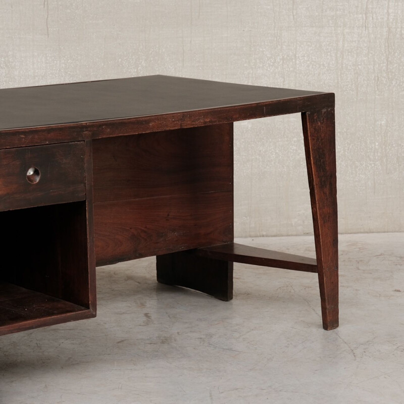 Pigeonhole mid-century desk by Pierre Jeanneret for Chandigarh, 1960s