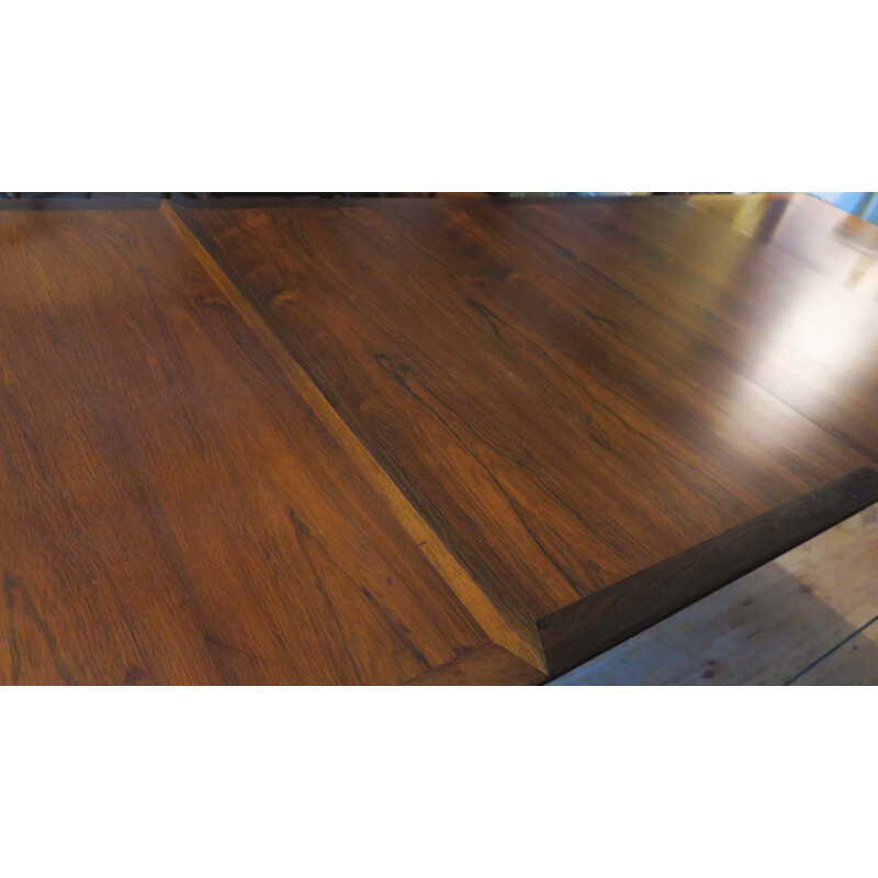 Vintage rosewood dining table by Grete Jalk for Poul Jeppesen, 1960s