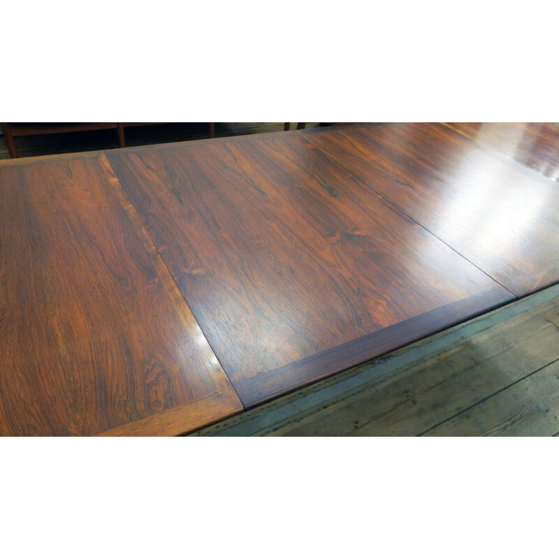 Vintage rosewood dining table by Grete Jalk for Poul Jeppesen, 1960s