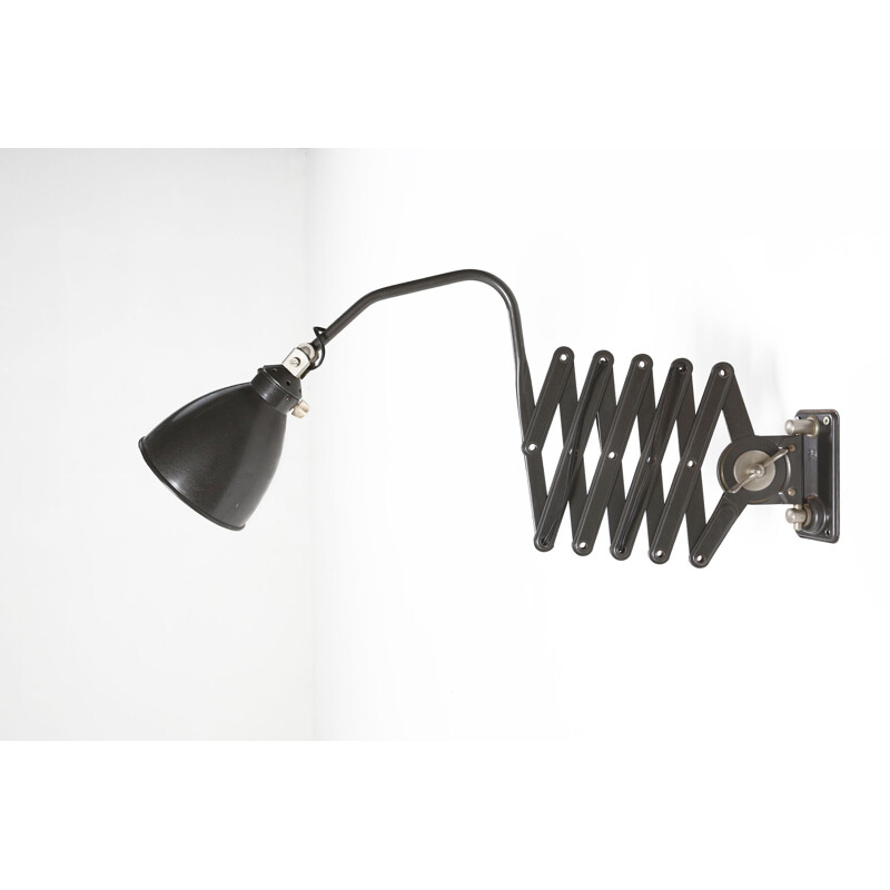 Vintage Agi scissor wall lamp, Belgium 1920