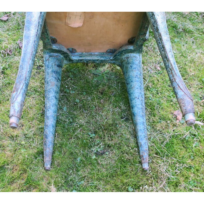 Juego de 6 sillas de jardín bistro vintage de Joseph Mathieu para Multipl's