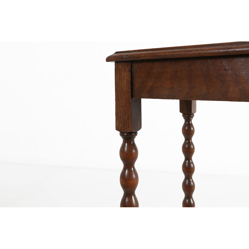 Vintage solid wooden side table, 1940