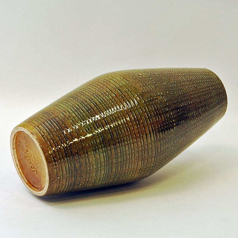 Glazed vintage ceramic vase by Scheurich Keramik, West Germany 1970s