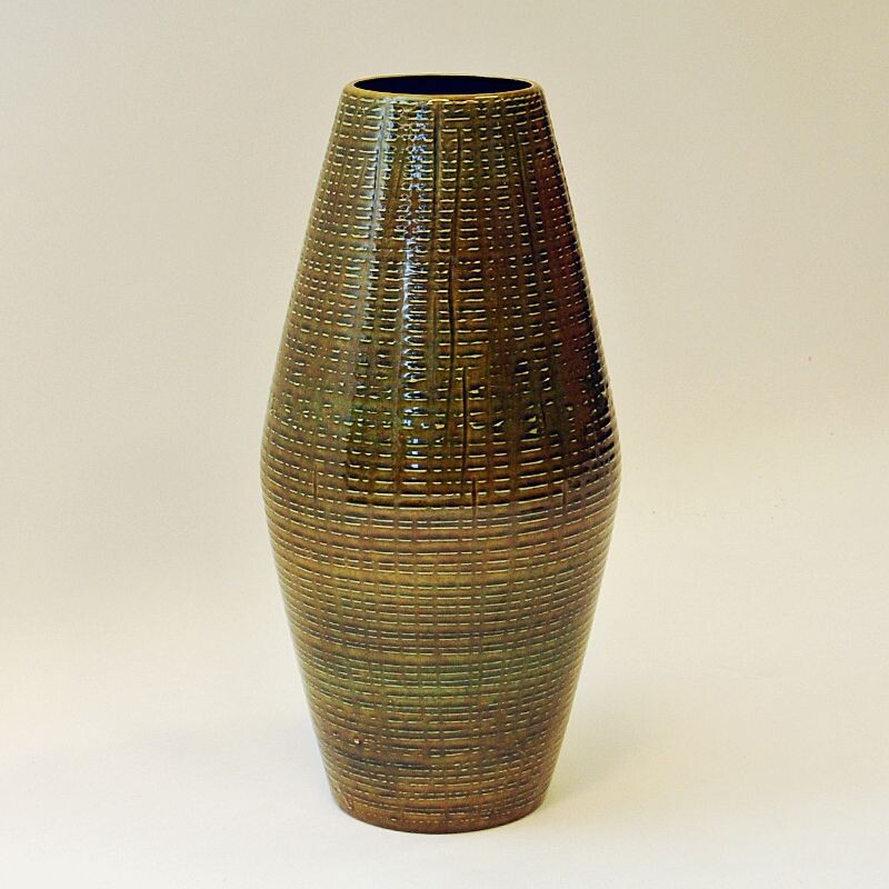 Vase vintage en céramique émaillée par Scheurich Keramik, Allemagne de l'Ouest 1970