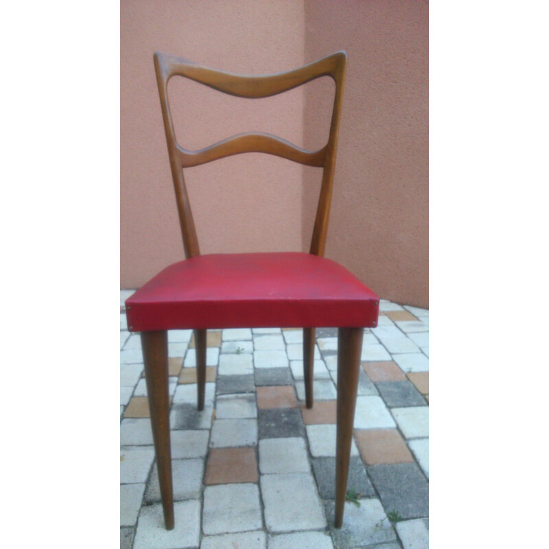 Suite de 6 chaises Consorzio Sedi Friuli - 1960