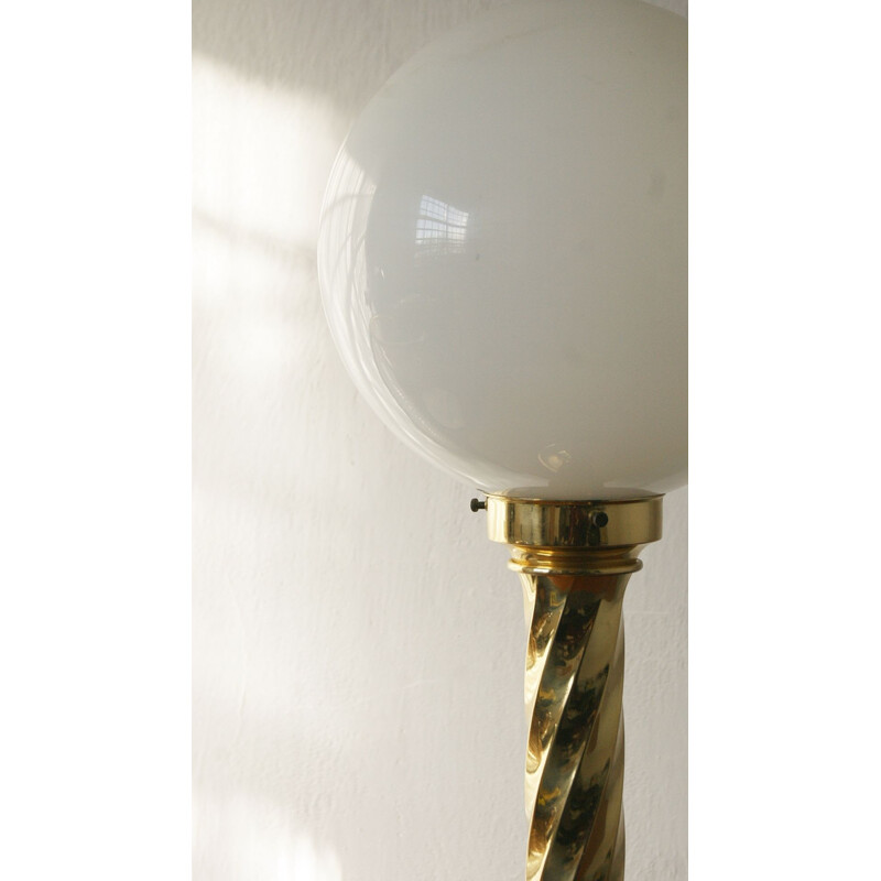 Vintage brass lamp by Rogo Leuchten, 1970s