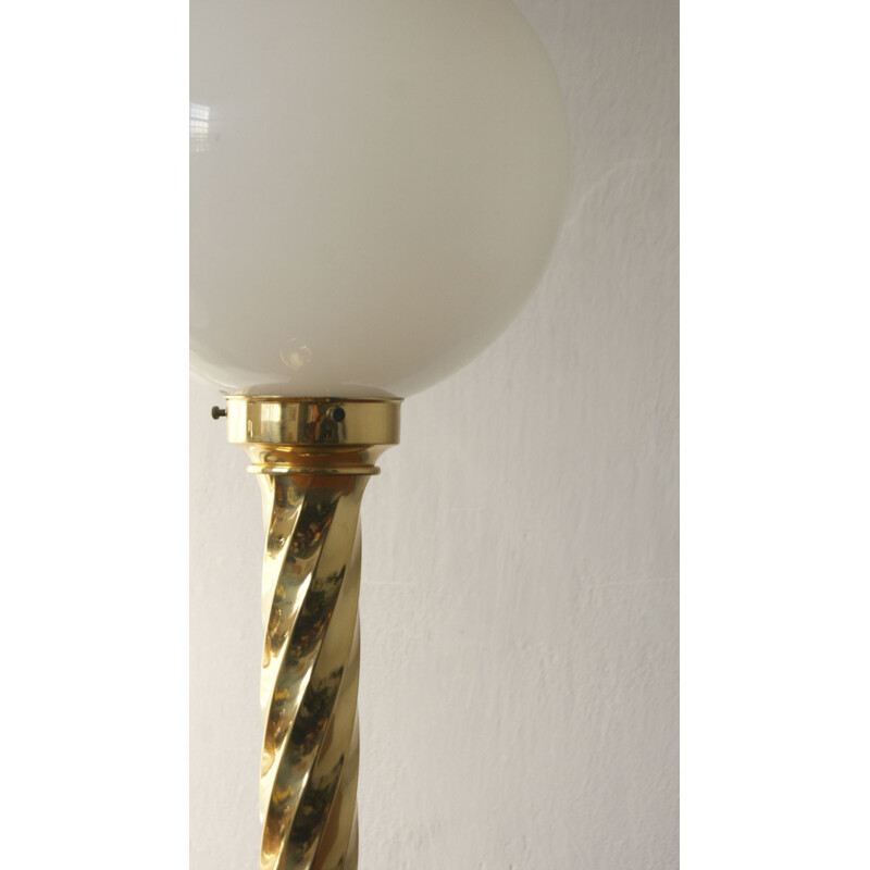 Vintage brass lamp by Rogo Leuchten, 1970s