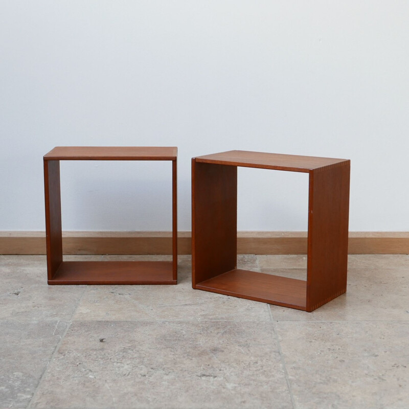 Pair of vintage teak shelves, Sweden 1960s