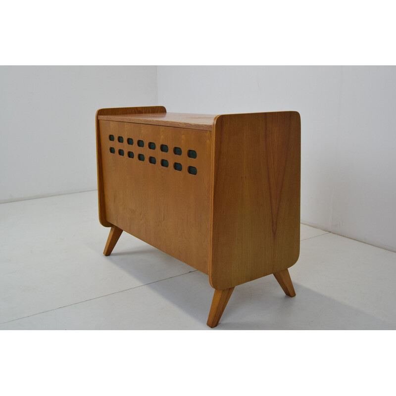 Vintage houten dressoir, Tsjechoslowakije 1960