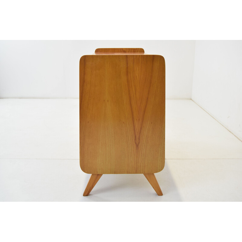 Aparador vintage de madera, Checoslovaquia 1960