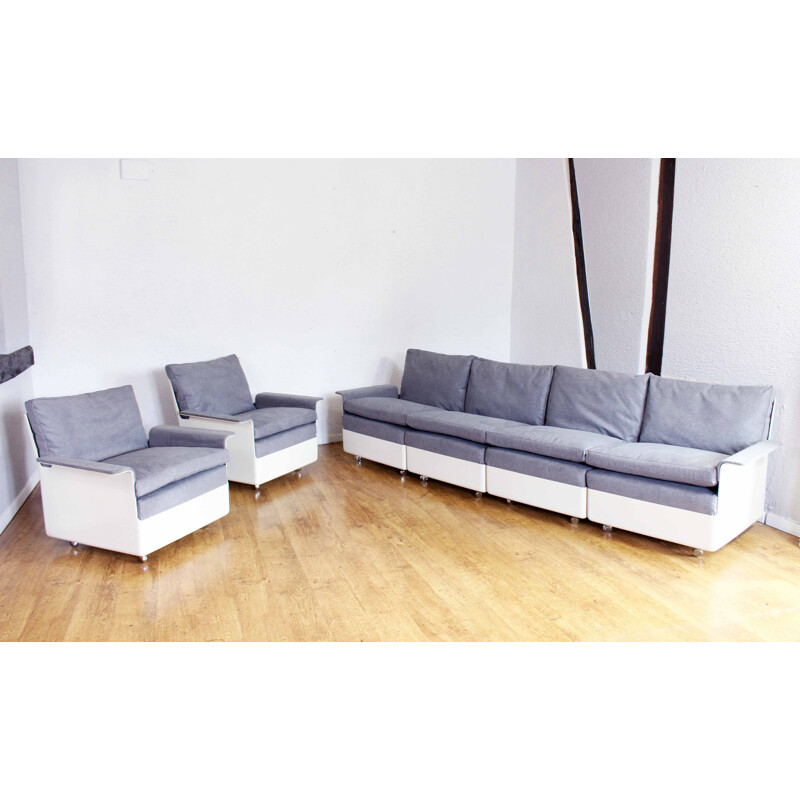 Vintage modular living room set by Dieter Rams for Wolfgang Feierbach Vitsoe, 1960