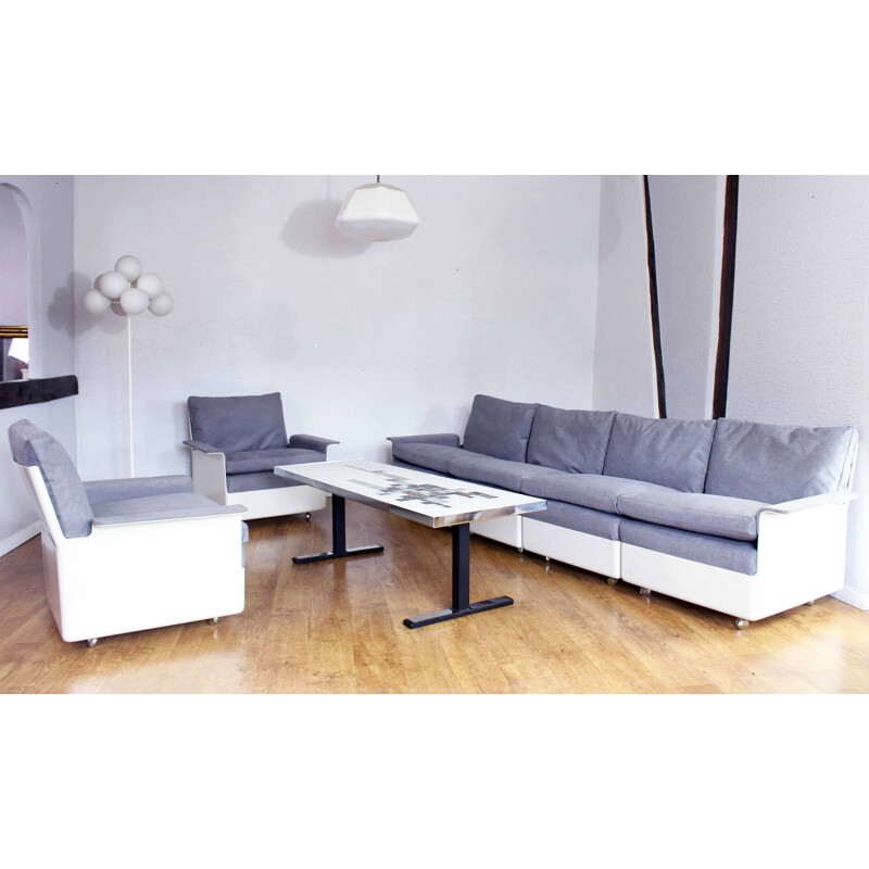 Vintage modular living room set by Dieter Rams for Wolfgang Feierbach Vitsoe, 1960