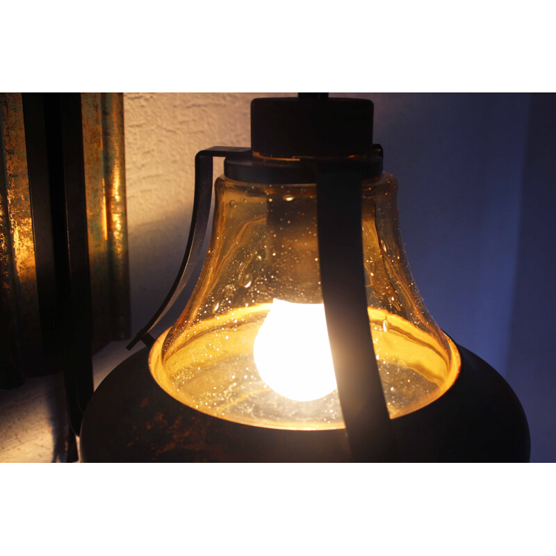 Vintage lantern wall lamp by Doria Leuchten, 1950-1960