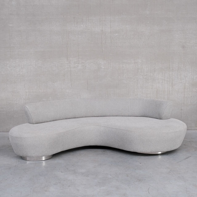 Contemporary vintage curvy sofa, Belgium