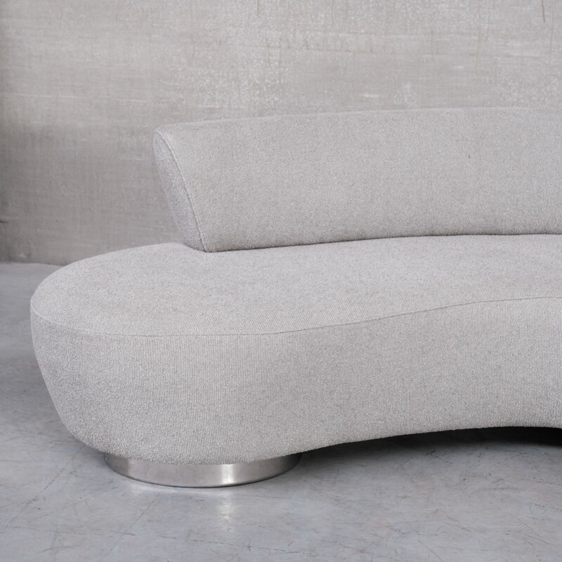 Contemporary vintage curvy sofa, Belgium