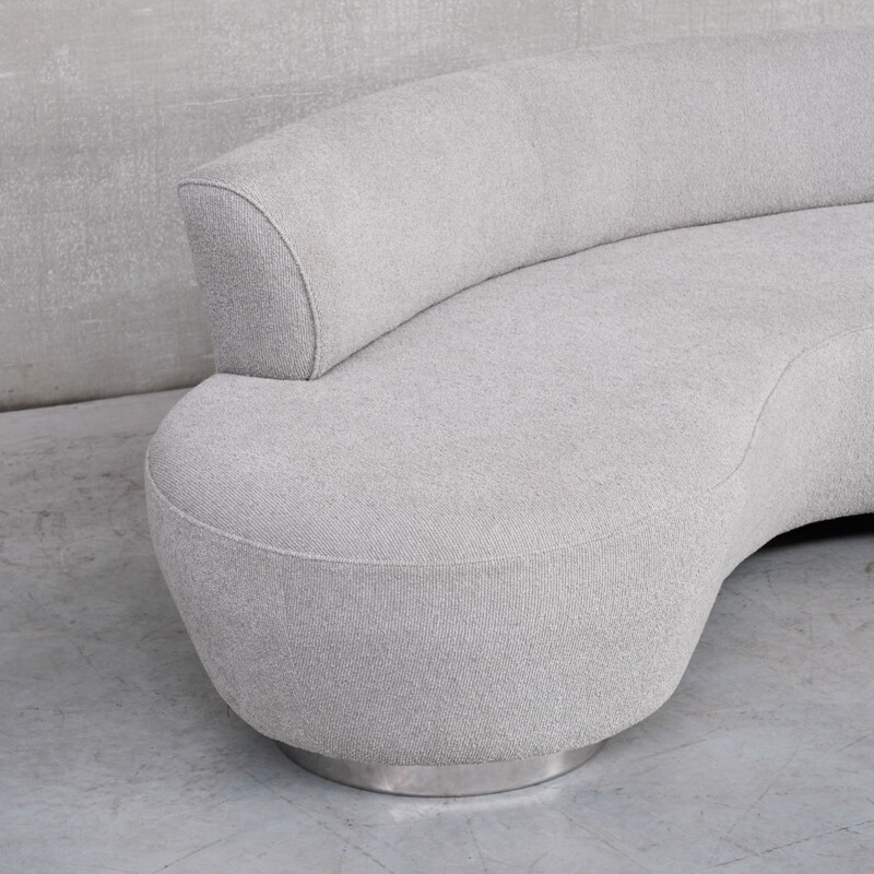 Contemporary vintage curvy sofa, Belgium