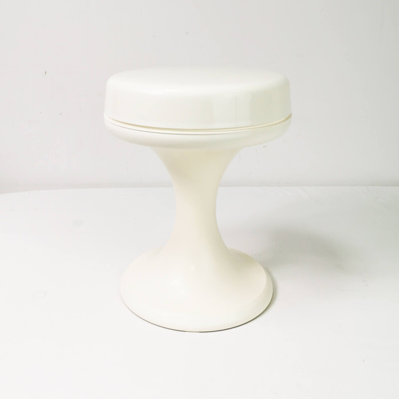 Vintage white stool by Emsa, Germany 1960s