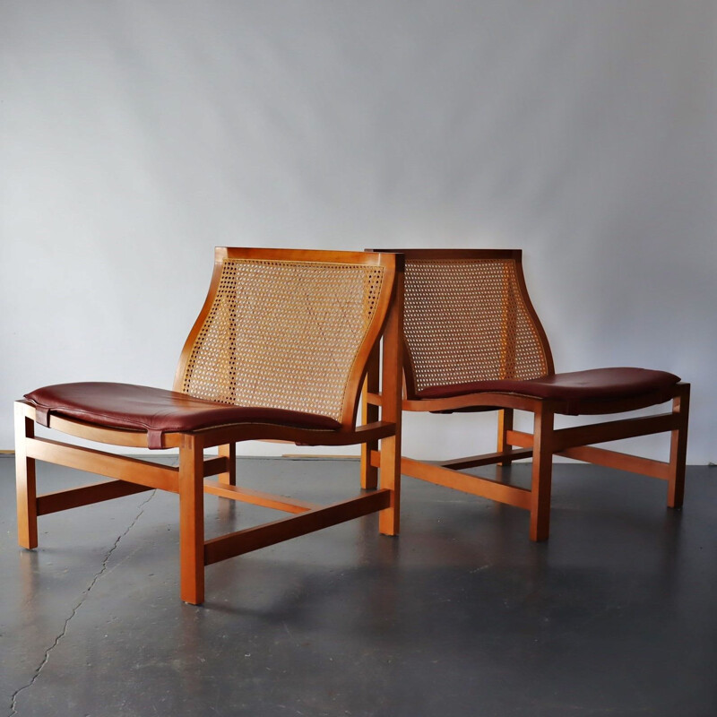 Pair of vintage armchairs "The King Serie" by Rud Thygesen and Johnny Sörensen