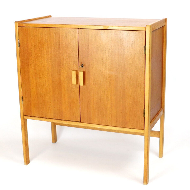 Vintage teak and pine highboard, Sweden 1960